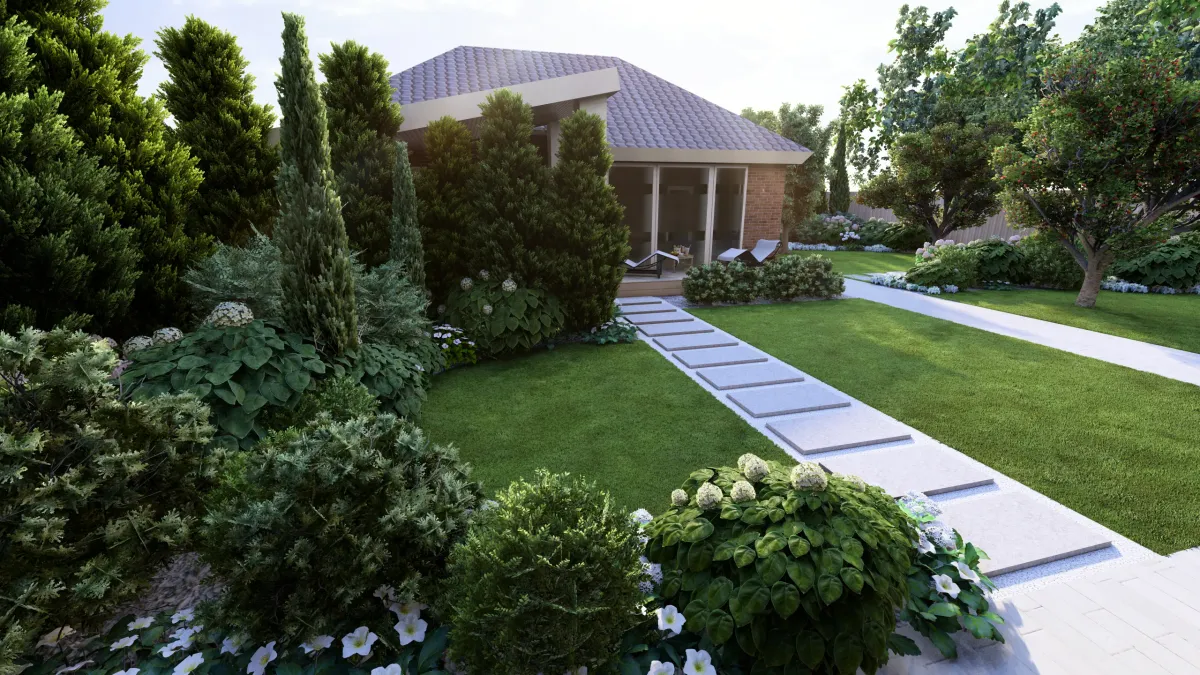 Сад для семейного отдыха на 13 сотках